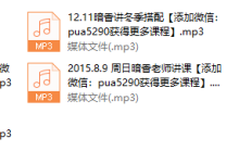 暗香老师课程-恋爱虎