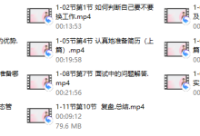 【求职找工作 丨 人人都需要的职业规划课】 11集-恋爱虎