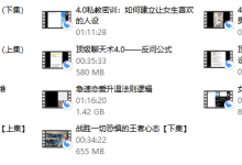 陈哥《顶级聊天术思维4.0》-恋爱虎